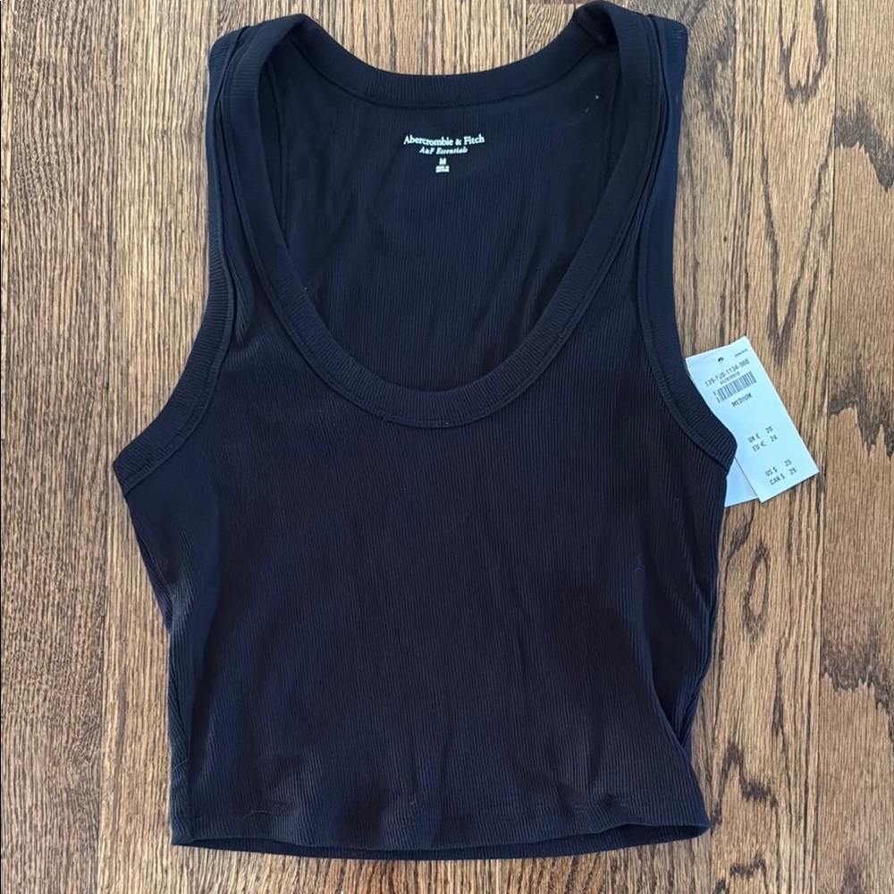 Abercrombie & Fitch Black Soft Rib Tank Top